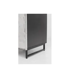 Stolik nocny CARINO 50 cm srebrna