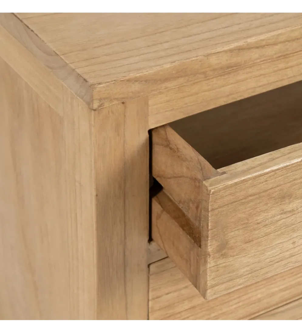 Stolik nocny MEGANY 65 cm drewno mindi