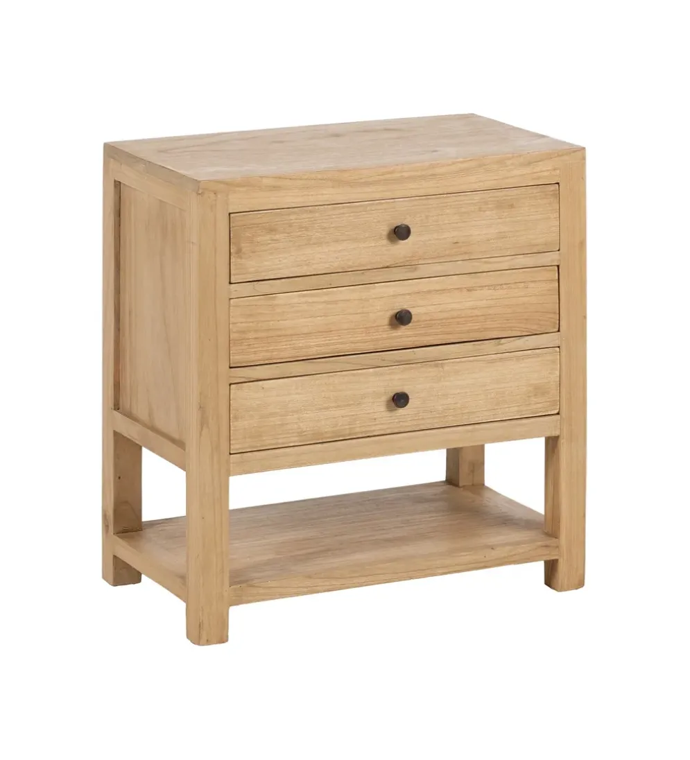 Stolik nocny MEGANY 65 cm drewno mindi