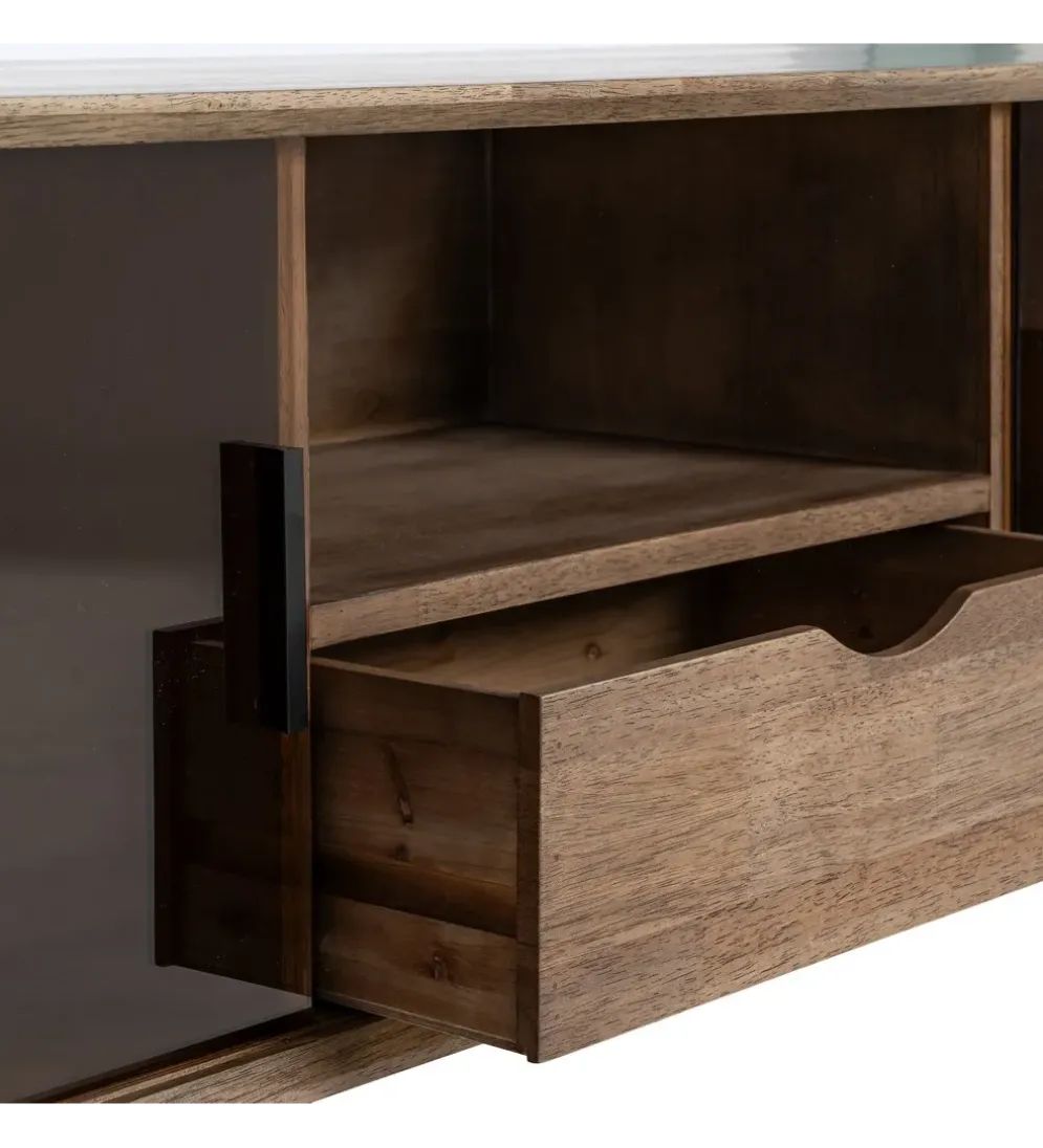 Stolik pod TV AMY 150 cm drewno kauczuk