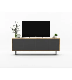 Stolik pod Tv Apollo B 150 cm antracytowy