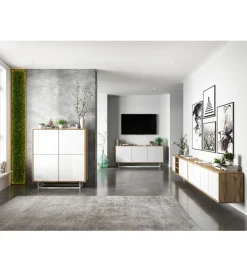 Stolik pod Tv Apollo B III 150 cm biały
