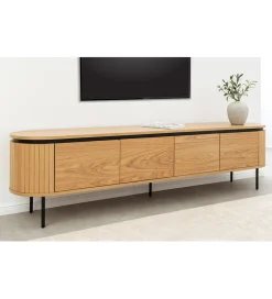 Stolik pod TV ATELIER 200 cm kolor naturalnego dębu