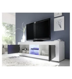 Stolik pod TV BASIC 180 cm biały