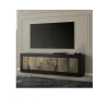 Stolik pod TV BASIC 210 cm czarna z dodatkiem koloru klon Pero