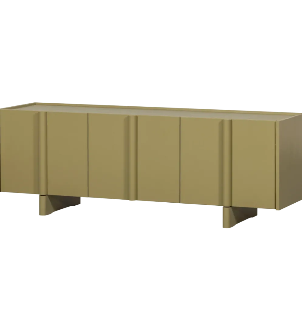 Stolik pod TV BASU 152 cm drewno sosny moss