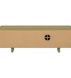 Stolik pod TV BASU 152 cm drewno sosny moss