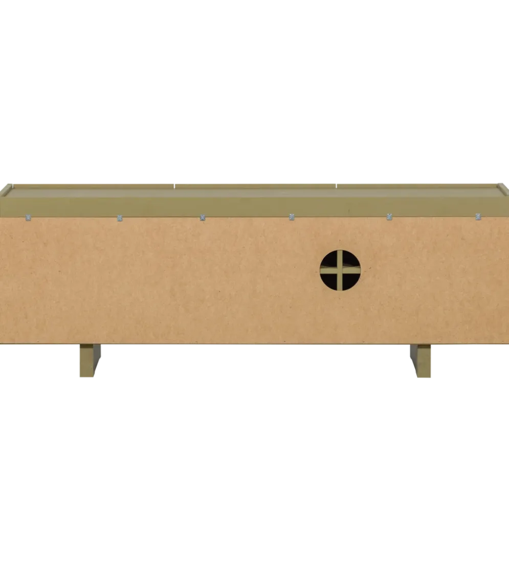 Stolik pod TV BASU 152 cm drewno sosny moss