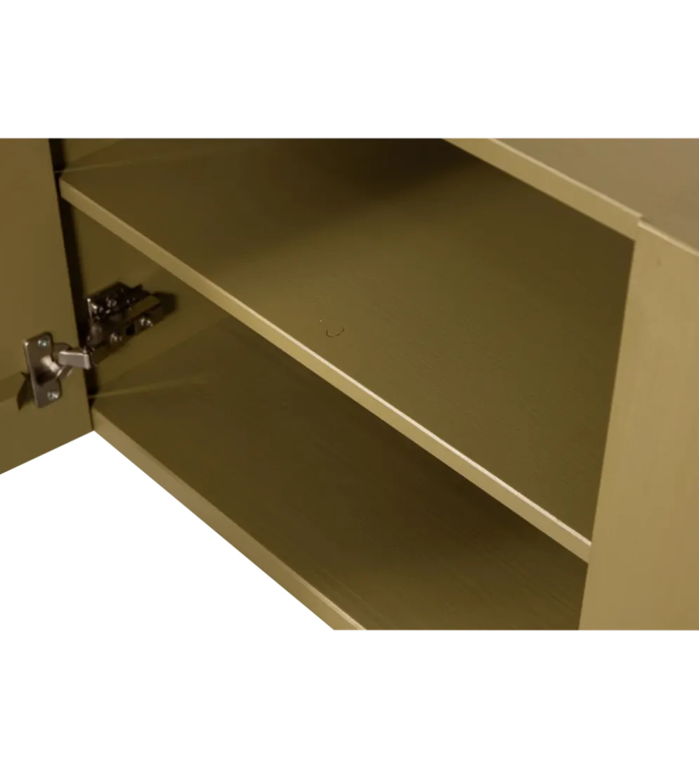 Stolik pod TV BASU 152 cm drewno sosny moss
