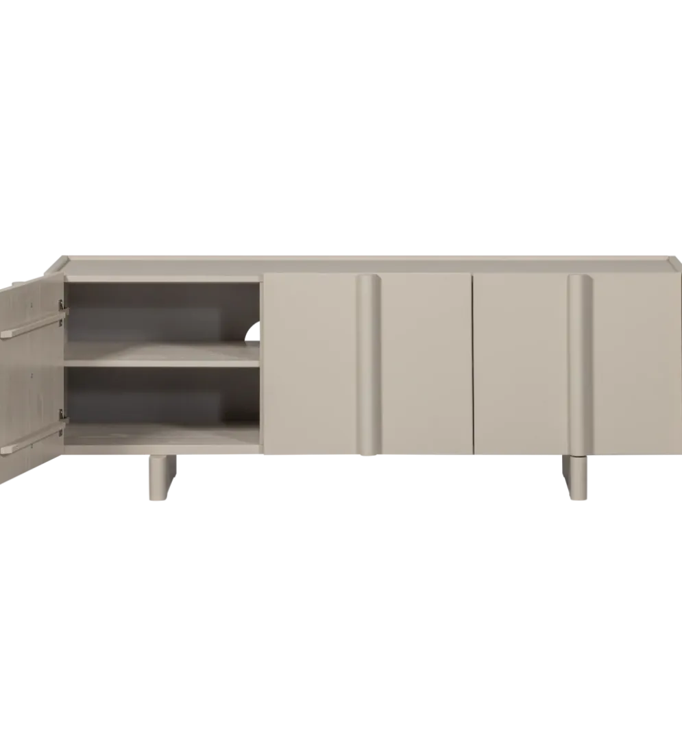 Stolik pod TV BASU 152 cm drewno sosny dust