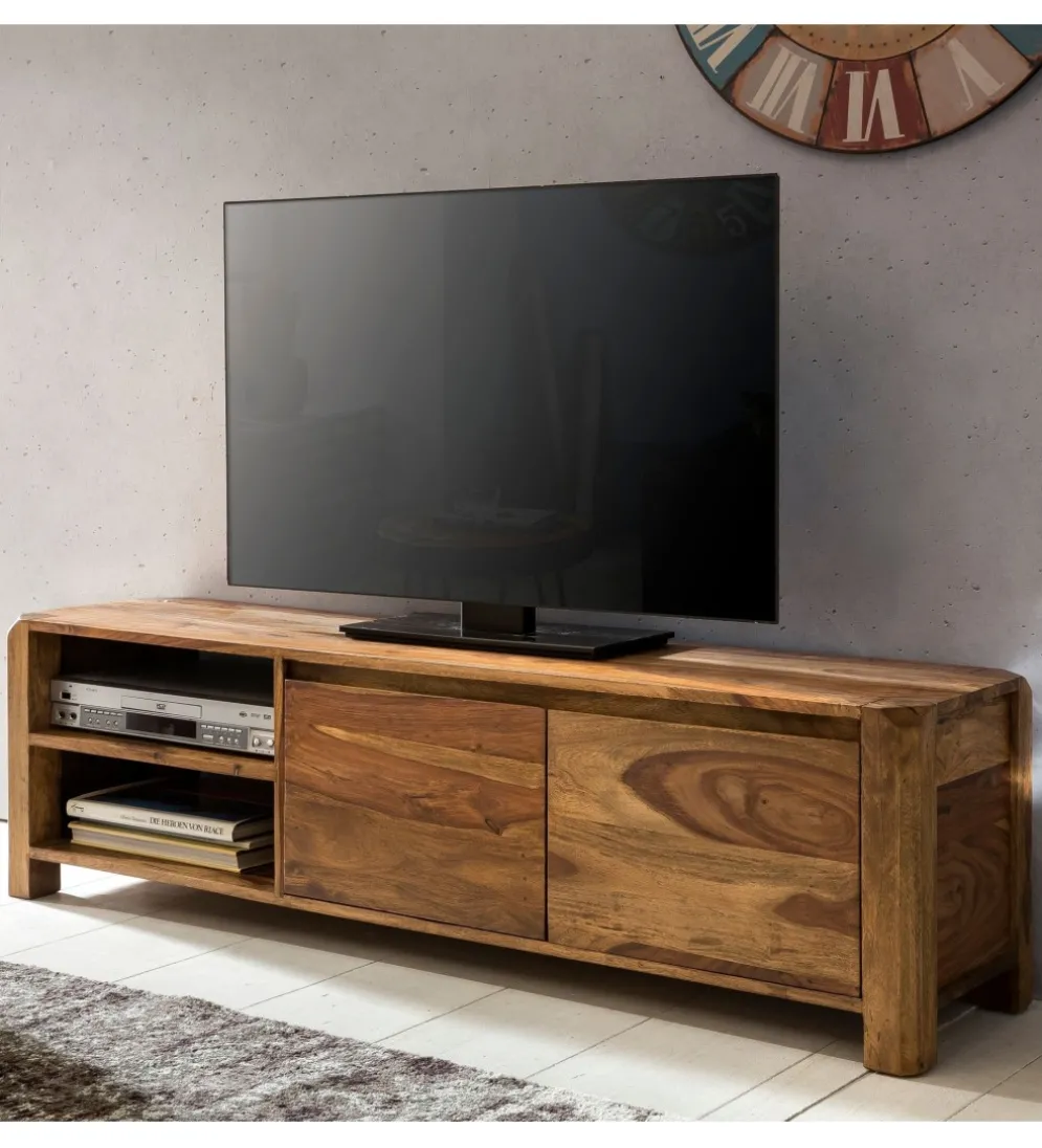 Stolik pod TV BOHA 140 cm drewno sheesham