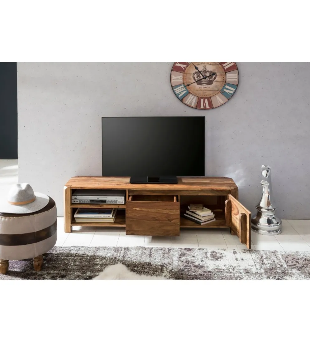 Stolik pod TV BOHA 140 cm drewno sheesham