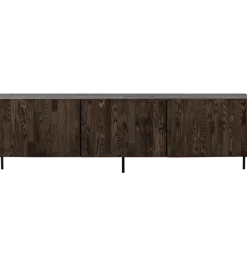 Stolik pod TV BONO 180 cm drewno jesion ciemny brązowy