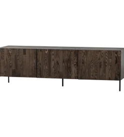 Stolik pod TV BONO 180 cm drewno jesion ciemny brązowy