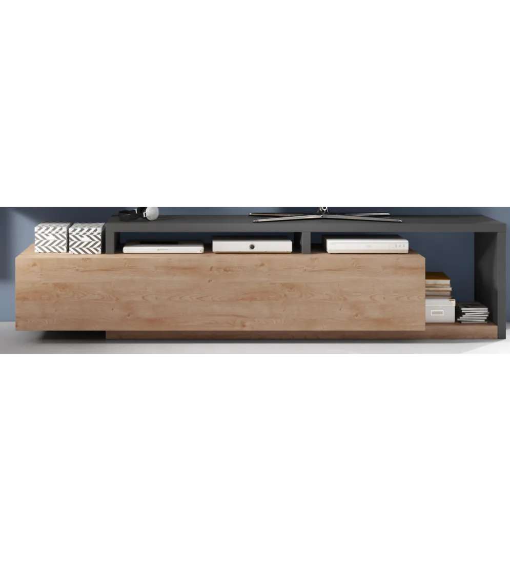 Stolik pod TV BOTA 219 cm dąb Ribbec