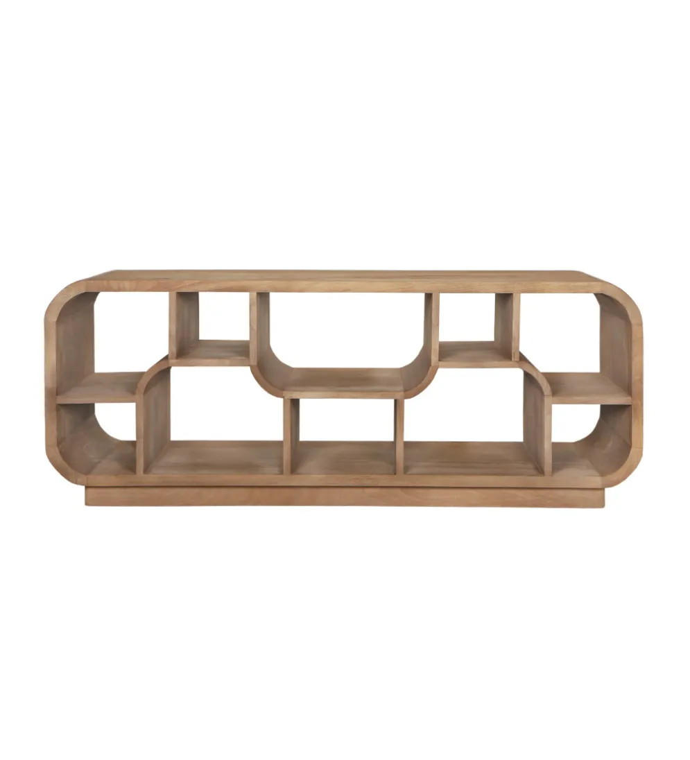 Stolik pod TV BRIX MORGAN 130 cm drewno mango naturalna