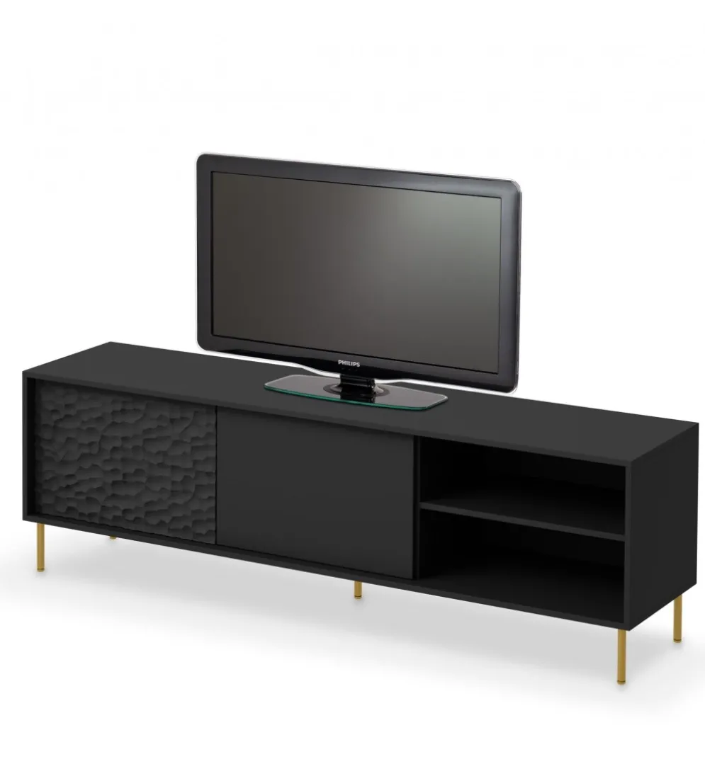 Stolik pod TV BULLET 180 cm czarny