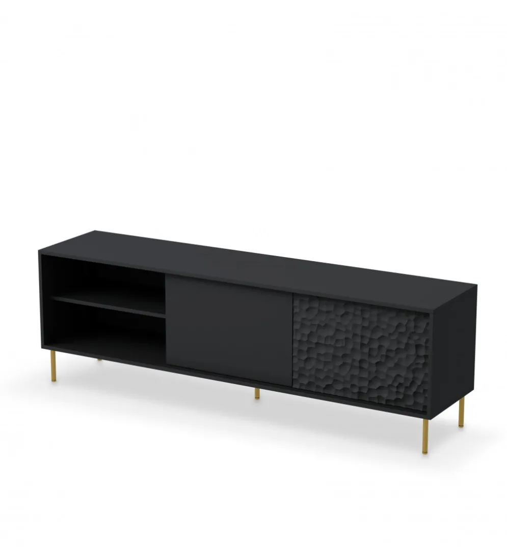 Stolik pod TV BULLET 180 cm czarny
