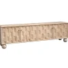 Stolik pod TV BUNOQ 170 cm drewno mango