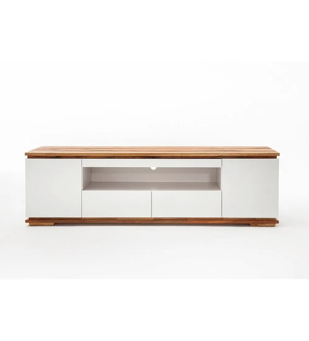 Stolik pod TV CHIARO 200 cm biało kremowa