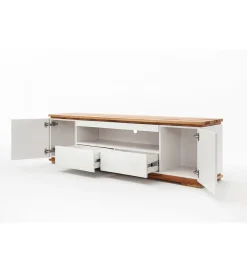 Stolik pod TV CHIARO 200 cm biało kremowa