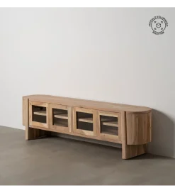 Stolik pod TV CREEL 180 cm drewno mango
