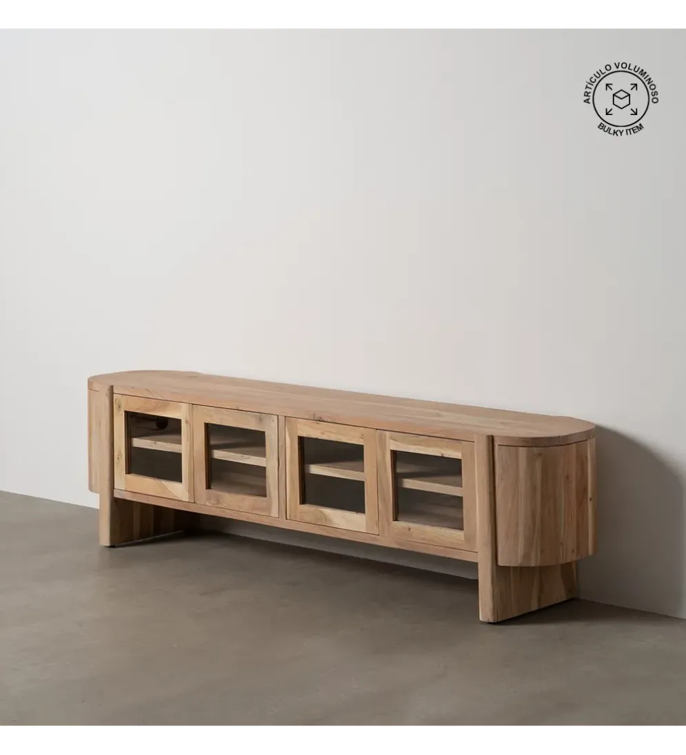 Stolik pod TV CREEL 180 cm drewno mango