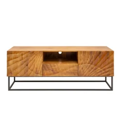 Stolik pod TV DAVIDE Scorpion 160 Cm drewno mango brąz