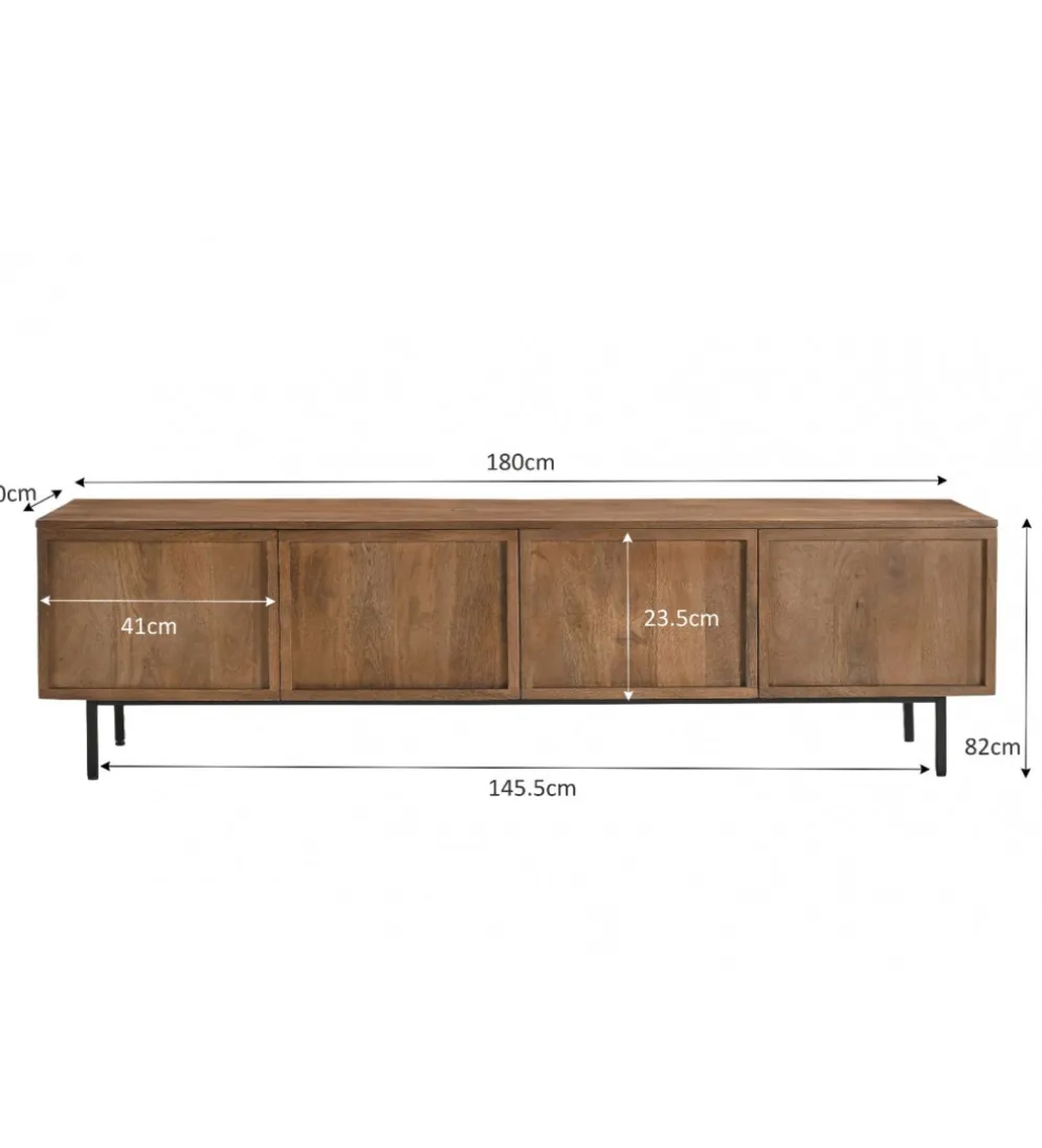 Stolik pod TV ELANI 180 cm drewno mango