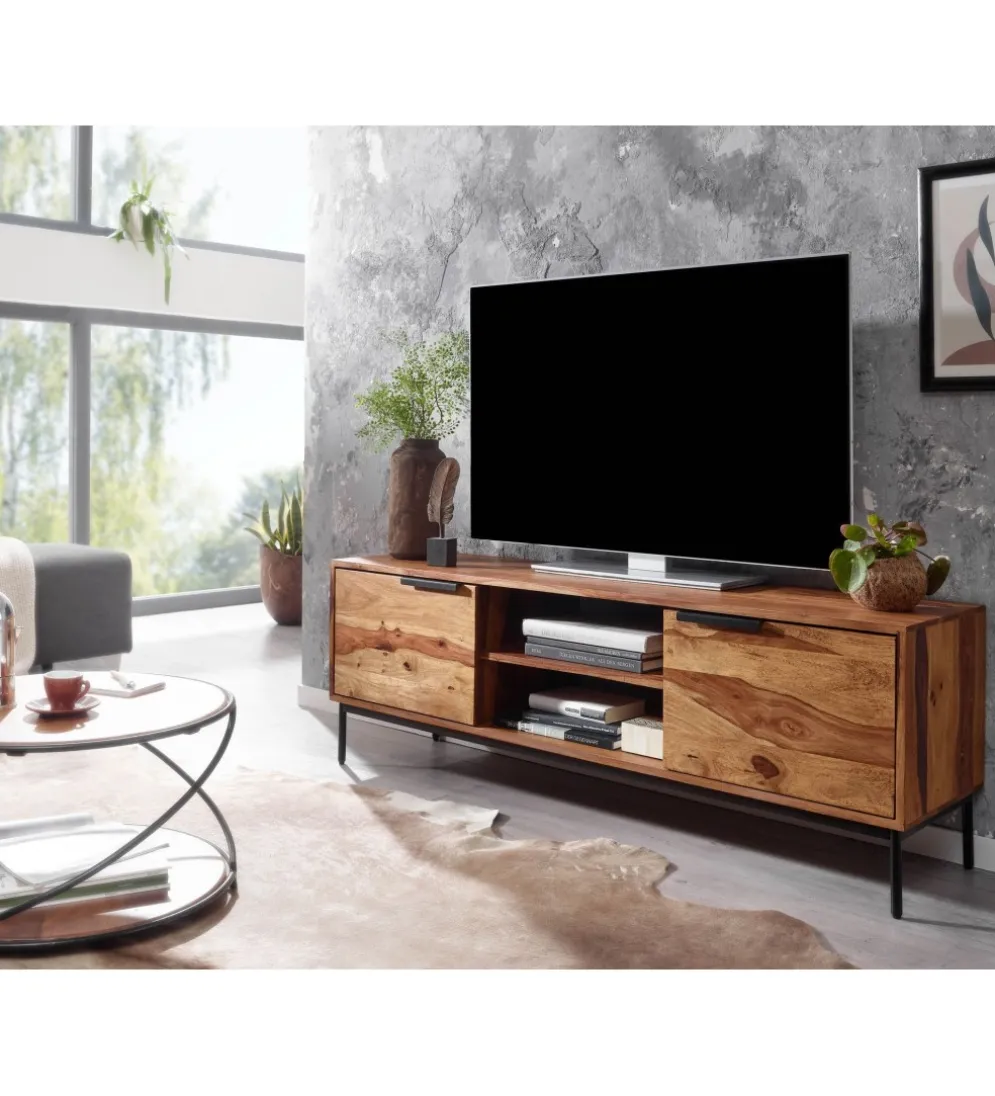Stolik pod TV ELCANTO 147 cm drewno sheesham