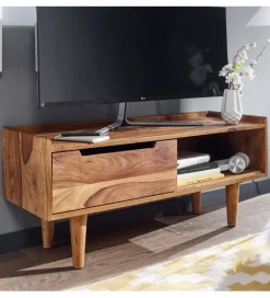 Stolik pod TV FORON 95 cm drewno sheesham