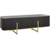 Stolik pod TV GATSBY 160 cm drewno mango czarna