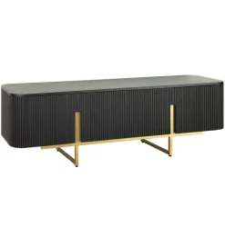 Stolik pod TV GATSBY 160 cm drewno mango czarna