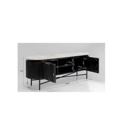 Stolik pod TV Glenn 150 cm antracytowy