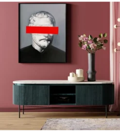 Stolik pod TV Glenn 150 cm antracytowy