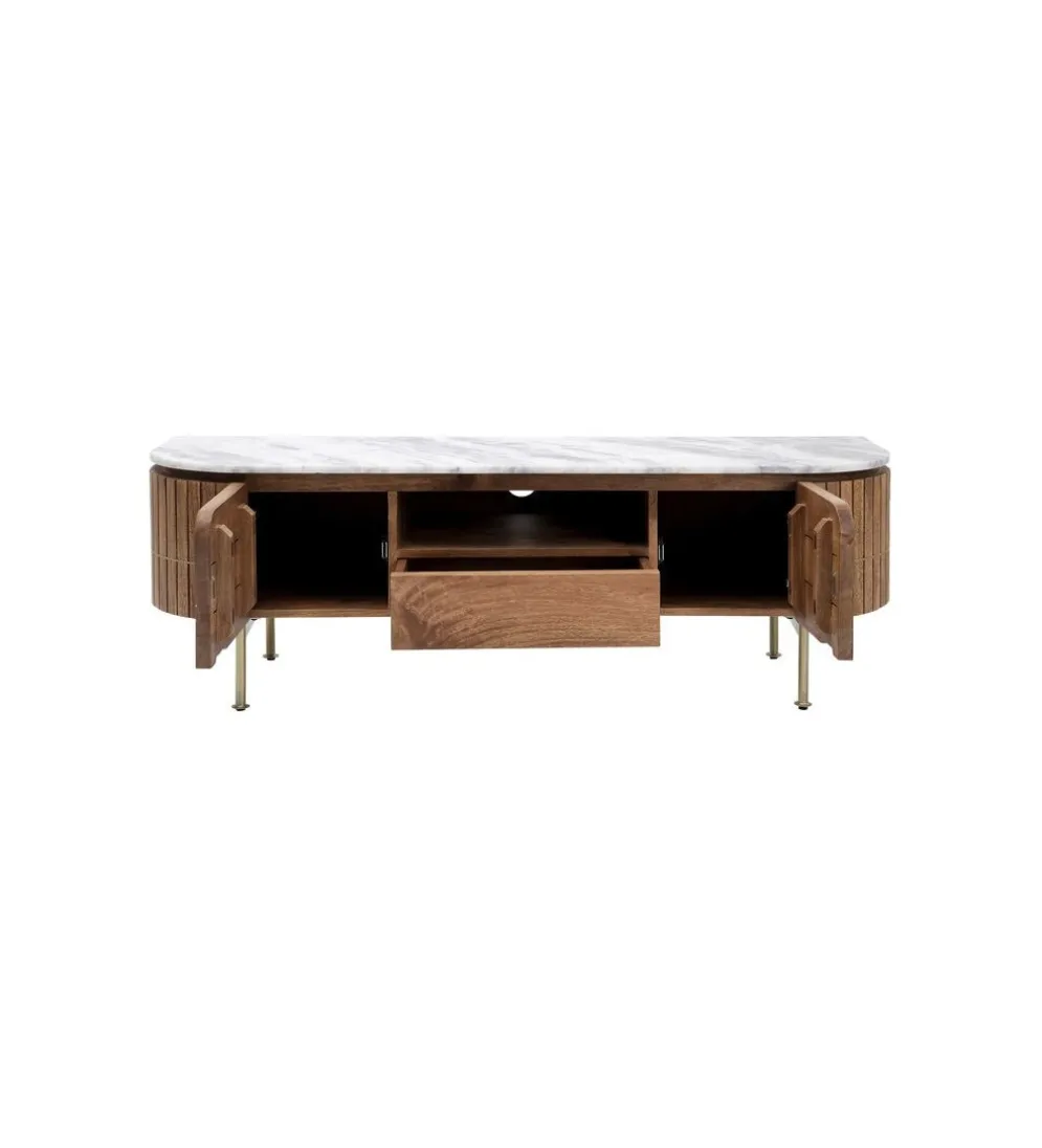 Stolik pod TV GRACE 145 cm drewno mango