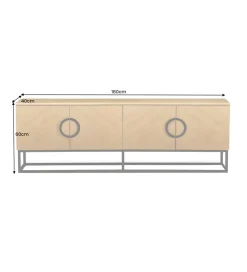 Stolik pod TV GRANDEZZA 180 cm kolor drewna dębu