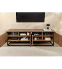 Stolik pod TV GRANDEZZA 180 cm kolor drewno orzecha