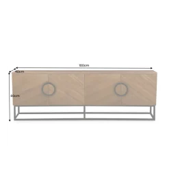 Stolik pod TV GRANDEZZA 180 cm kolor drewno orzecha