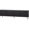 Stolik pod TV GUNNAR 200 cm czarny mat