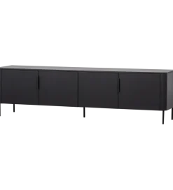 Stolik pod TV GUNNAR 200 cm czarny mat