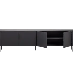 Stolik pod TV GUNNAR 200 cm czarny mat