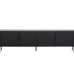 Stolik pod TV GUNNAR 200 cm czarny mat