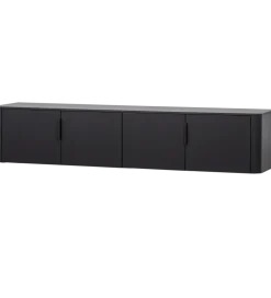 Stolik pod TV GUNNAR 200 cm czarny mat