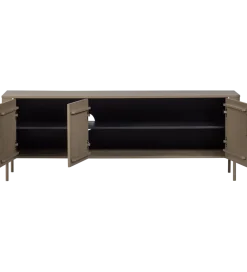 Stolik pod TV GUNNAR 154 cm drewno sosny szary