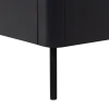 Stolik pod TV GUNNAR 154 cm drewno sosny czarny mat
