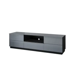 Stolik pod TV HELIO 180 cm szaro czarny