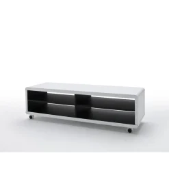 Stolik pod TV JEFF II 120cm biało czarny