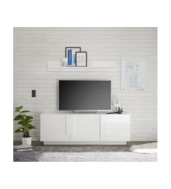 Stolik pod TV JUPITER 182 cm biały