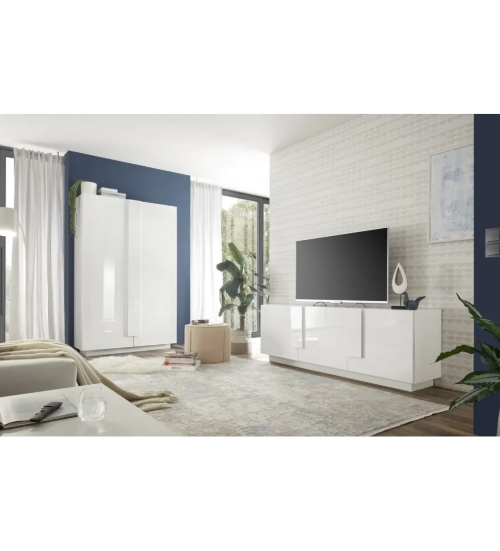 Stolik pod TV JUPITER 182 cm biały